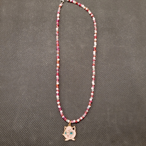 Jigglypuff Beaded Necklace - Picture 2 of 4